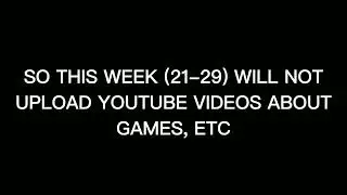 I have an exam next week!