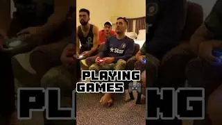 M.S. Dhoni Playing Video Games 🎮🙄 #shorts