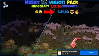 Night Vision Pack For Minecraft 1.21.30 😎 | Servers and Realms Working 🔥🤯