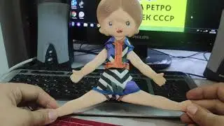Кукла пластик плоская из СССР