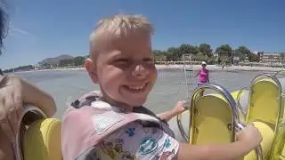 Alcudia  Mallorca 2017 - Hidropark - Port - Beach - Biking - Boat Trip