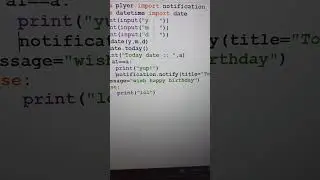 How to display notifications using python || datetime module python || plyer module in python