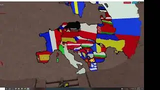 Europe in spray paint with the flags. (Spray Paint!)