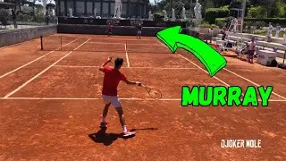 Novak Djokovic & Andy Murray Practice - Rome 2021 | Court Level View