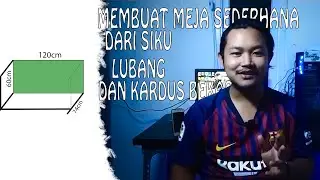 Tutorial Membuat Meja Komputer dari Siku Lubang dan Kardus Bekas @ROKYTVchanelSEMUAkonten