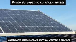 ⚡⚡⚡Panou crapat si baterii vechi⚡Instalatie pentru baraca de santier⚡⚡⚡