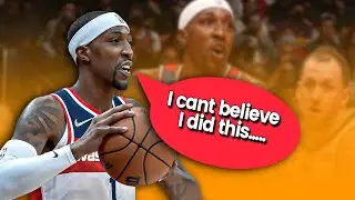 Kentavious Caldwell-Pope really got blocked by the rim ☠️ 
