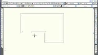 AutoCAD Exercise - Draw a simple floor plan