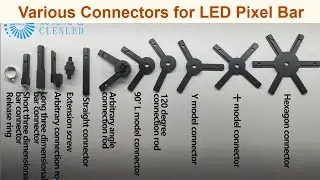 Various connectors for RGB led pixel bar to build different effect for stage nightclub lighting