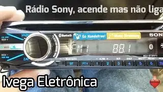 Sony MEX-BT3807U stuck. panel lights up but does not turn on