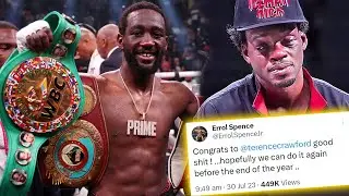 BOXERS REACT TO TERENCE CRAWFORD BEAT ERROL SPENCE JR VIA TKO - CRAWFORD TKO SPENCE JR