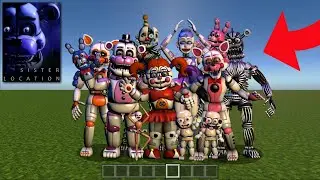 MOD FIVE NIGHTS AT FREDDYS : SISTER LOCATION Di Minecraft PE !! (AdamTaylorGaming)