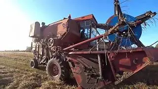 Уборочная 2019  Продолжение  Убираем овес тремя Енисеями