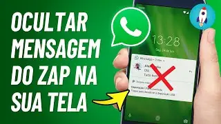 Como OCULTAR MENSAGEM do WhatsApp na Tela de BLOQUEIO