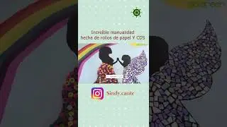 Manualidades creativas con rollos de papel higienico y cds  #manualidades