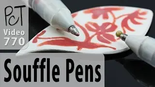 Testing Sakura Souffle Gel Pens on Premo Polymer Clay