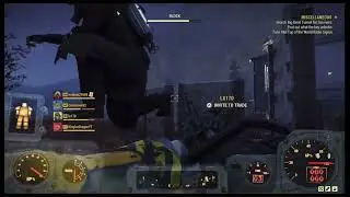 Fallout 76 character floating