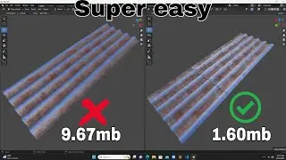 How to reduce file size in blender. Blender tips and tricks. 