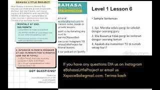 Learn Bahasa Indonesia and Bahasa Bali online