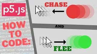 Coding; chase and flee ai in p5.js!