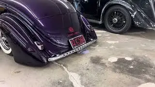Jesse James’ 1936 Ford Coupe built by West Coast Choppers flame throwin  @tucsonclassicmotorco