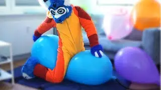 [nonpop] Furry Riding Big Balloons While They Inflate