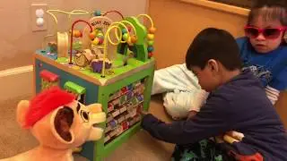 Zany Zoo Wooden Activity with Gianne and Jacen
