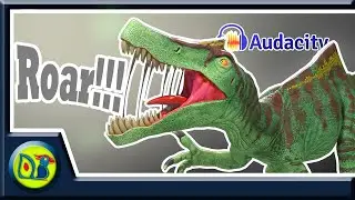 Making dinosaur sound with my voice - Audacity