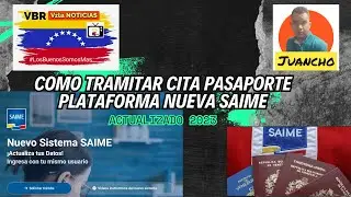 Como tramitar una cita para pasaporte en la nueva plataforma Saime! explicado 2023