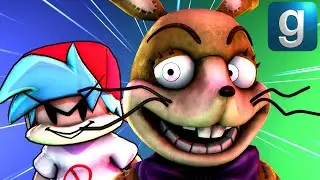 Gmod FNAF | Glitchtrap Gets Hunted Down By Boyfriend From Friday Night Funkin'!