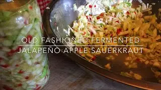 Super Probiotic Jalapeno Apple Lacto-Fermented Sauerkraut