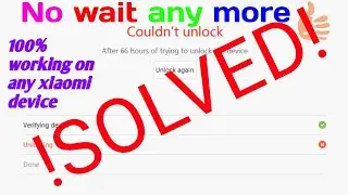 [Solved] MI bootloader struck at 99% .100% solution !Tested on mi5a.If not work unsubscribe me!!!!