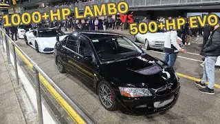 Roll Racing Sydney #84 - 1500hp+ GTR's, 1000hp+ EVO's, 1500hp+ TWIN TURBO LAMBORGHNI's + More !!