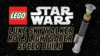 Lego StarWars Luke Skywalker ROTJ Lightsaber Speed Build