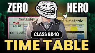 Perfect Timetable for class 9 & 10 | Class 10 time table 2025-26 | best timetable for class 10th