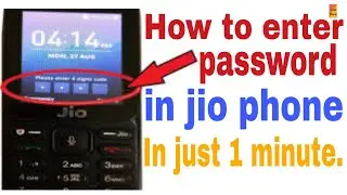 How to enter password in jio phone / जियो फोन में पासवर्ड कैसे डालें / Hindi