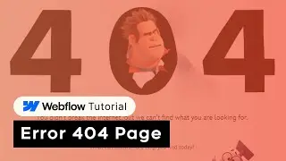 Error 404 page in Webflow