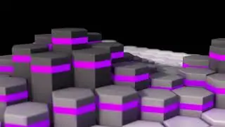 Honeycomb field - C4D Mograph Clone with Animated Shader