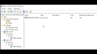Les sites et services  Active Directory sous Windows Server 2022
