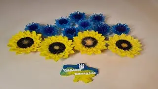 Мильний букет "Соняшники та волошки"! Неймовірні кольори літа! Bouquet of sunflowers and cornflowers