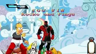 Mugen Rocko, Pingu, Homer, Deadpool vs Ryu, Blanka, Chun Li and Ken
