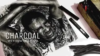 CHARCOAL Realistic Drawing || How to use charcoal | tutorial || Charcoal on sheet || Best Tips.