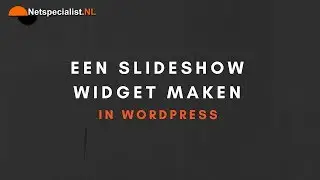 een slideshow widget in wordpress