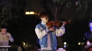 Zombie - phiên bản Acoustic band - Phố đi bộ Hà Nội | Violin Cover Quang Huy