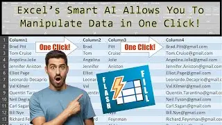 Instantly manipulate a lot of data in Excel in ONE CLICK with Flash Fill