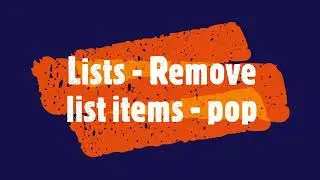 PYTHON - Lists - Remove list items - pop #PythonTips #viral #viralvideo #videos #pythonvideos