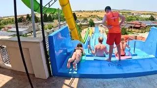 Is This Europe's CRAZIEST Water Park? Aquapark Nessebar, Bulgaria | All Waterslides (Complete POV)