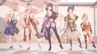 【4K / Genshin Impact MMD】 Raiden Sara Yae Ayaka Yoimiya / 花月成双