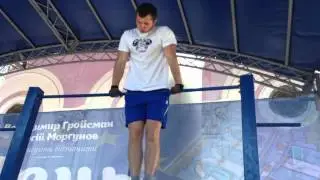 Попытка установления Мирового рекорда( 19 Мuscle ups)