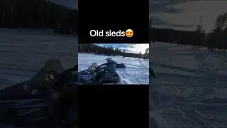 Old snowmobiles are so fun! 